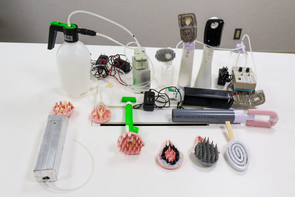 SUSUGUの試作品の数々