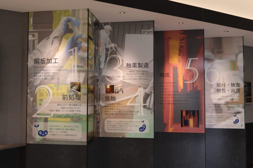 タカラスタンダードの技術アセット（高品位ホーローの生産工程）