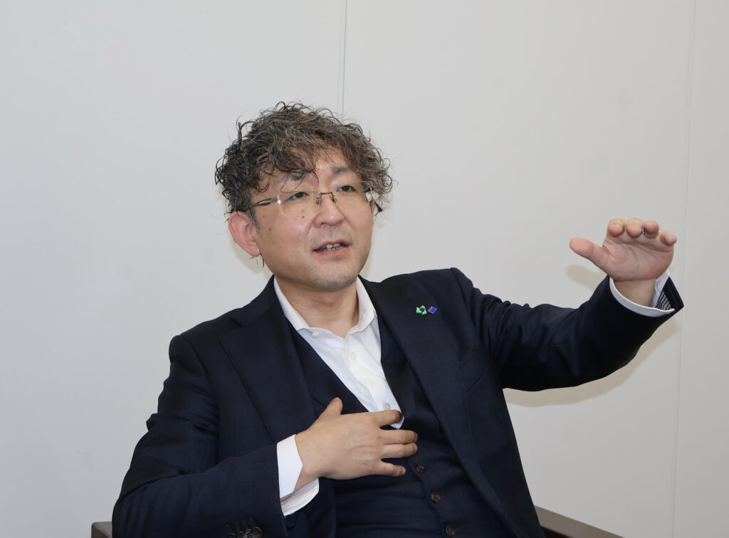 お客様から寄せられた一つの相談が、一元くん構想の原点になったと振り返る千葉氏の写真