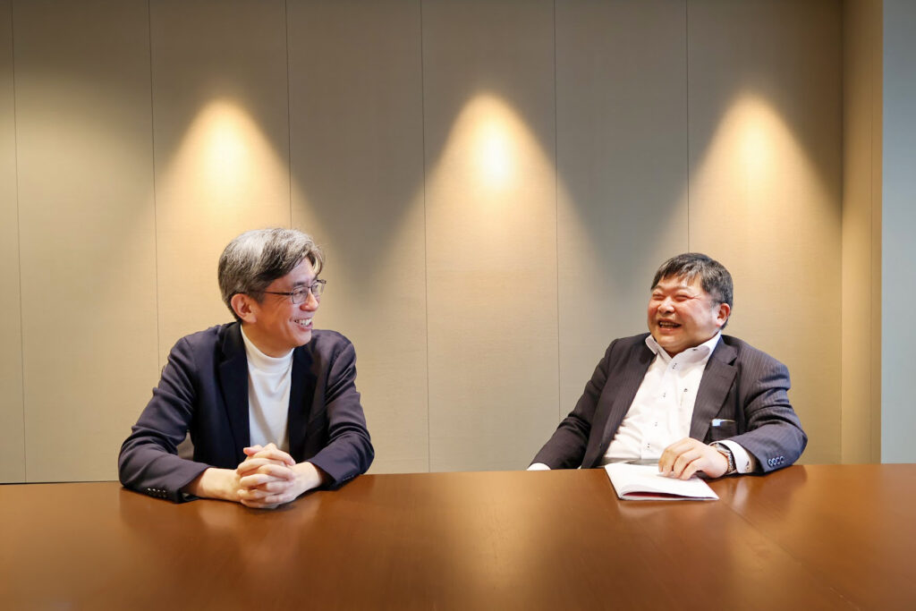 新規事業に対する思いを語る永橋氏(左)と小林氏(右)のお写真